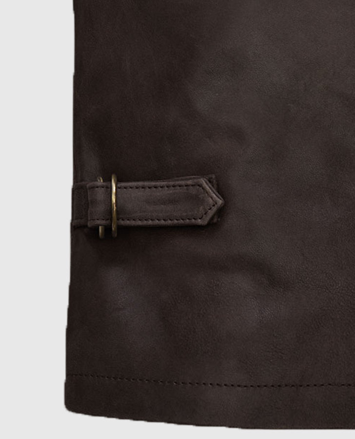 Sam Worthington Kidnapping Mr Heineken Leather Jacket