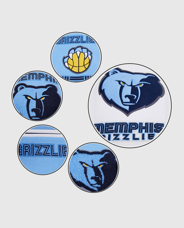 Men's NBA Memphis Grizzlies Rib Wool Varsity Jacket