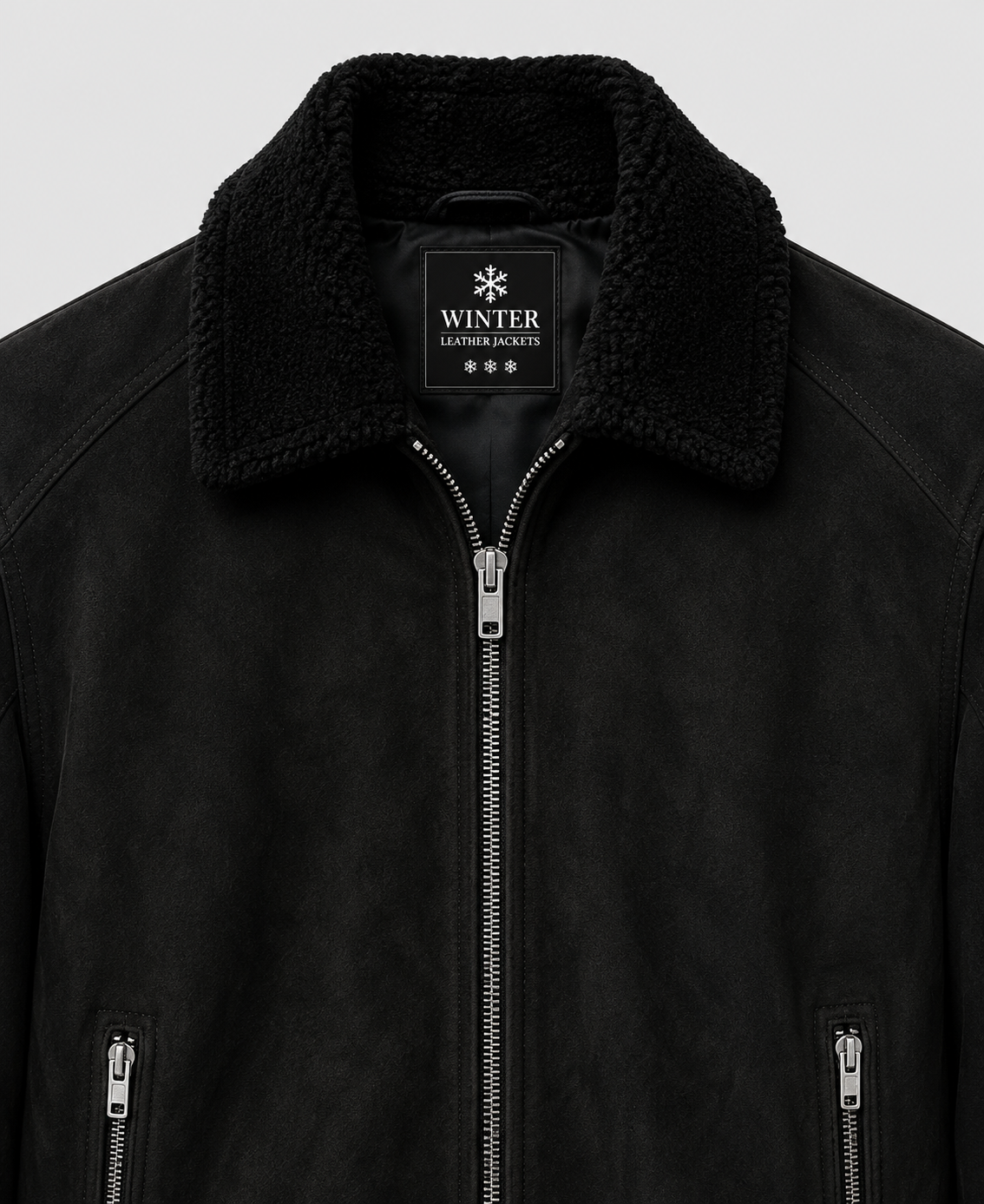 Black Suede Leather Jacket