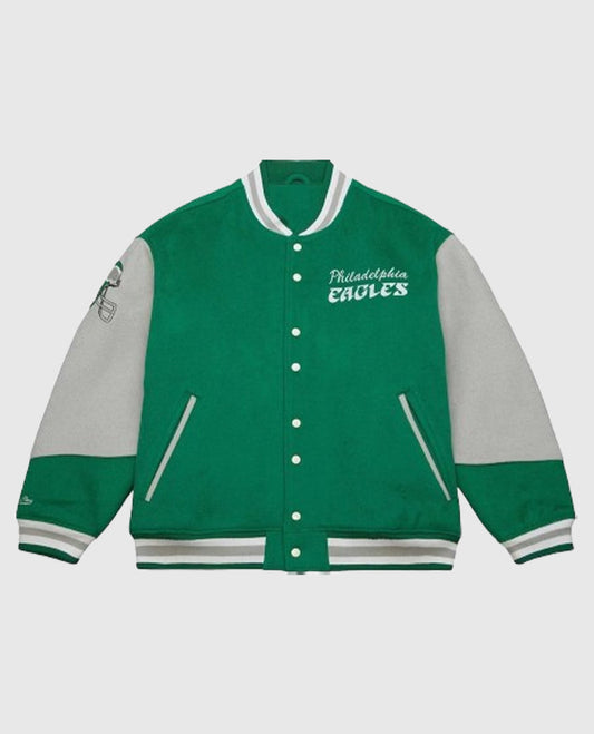 90s Eagles Kylie Kelce Letterman Jacket