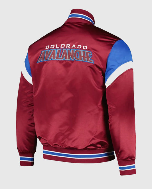 Colorado Avalanche Maroon Varsity Jacket