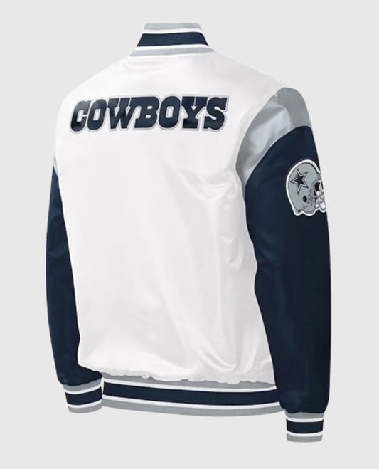 Dallas Cowboys Warm-Up Pitch Satin Jacket