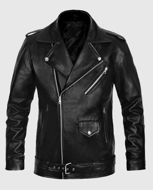 Elvis Presley Roustabout Black Biker Leather Jacket