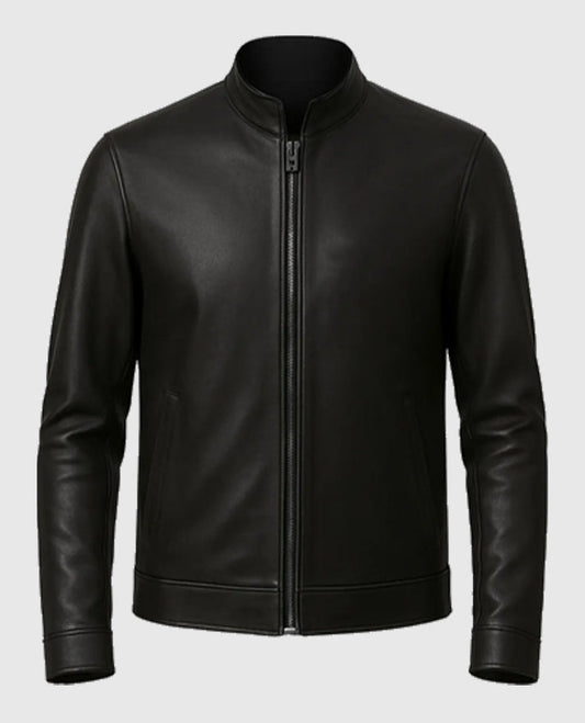 Ethan Black Leather Jacket