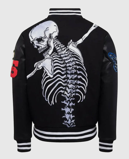 Godspeed Skull Rod Black Bomber Halloween Jacket