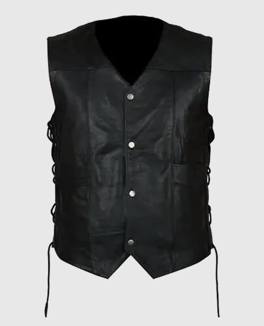 Governor Daryl Leather Vest
