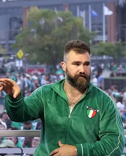 Jason Kelce Italia Green tracksuit