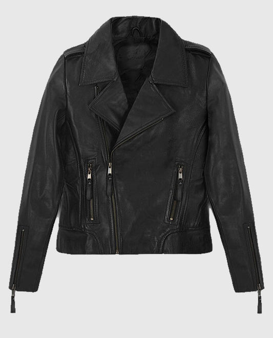 Jennifer Aniston Black Leather Jacket
