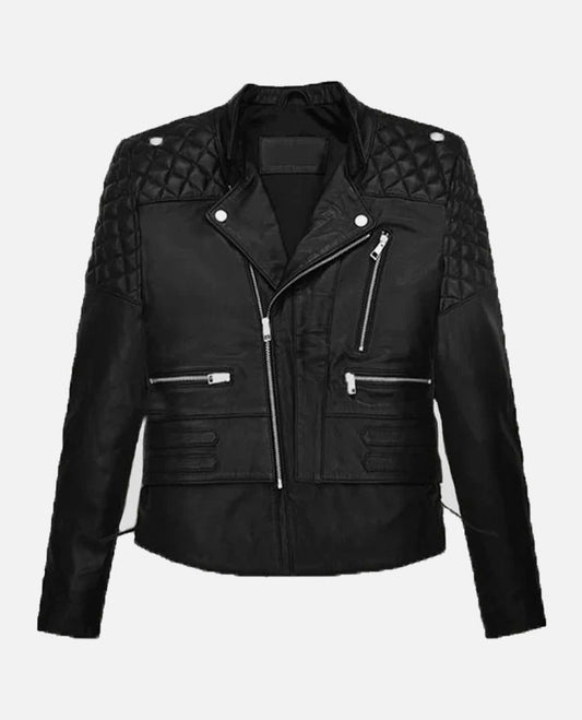Kristen Stewart Black Leather Biker Jacket
