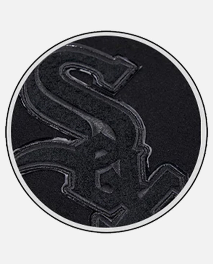 Men's MLB Chicago White Sox Black Varsity Jacket