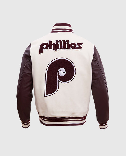 MLB Philadelphia Phillies Rib Wool Varsity Jacket