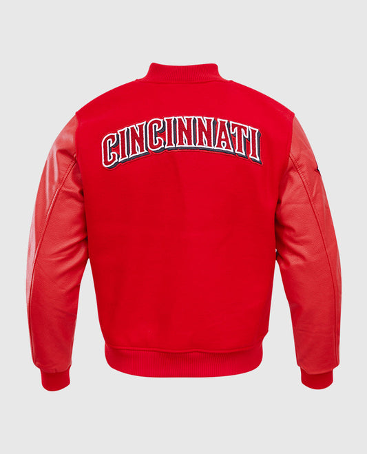 MLB Cincinnati Reds Men's Red Varsity Jacket