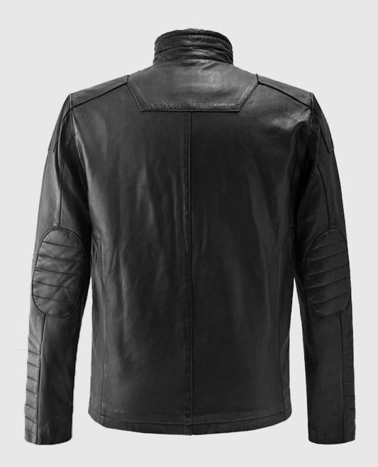 Men's Cafe Racer Black Jacket