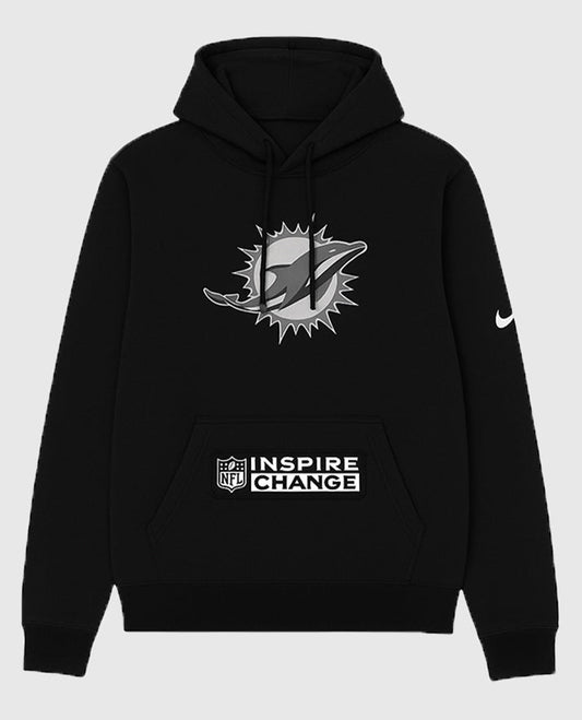 Miami Dolphins Inspire Change Black Pullover Hoodie