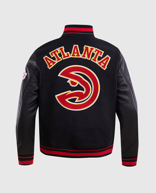 NBA Atlanta Hawks Rib Wool Varsity Jacket