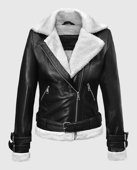 Rita-Ora-Shearling-Leather-Jacket