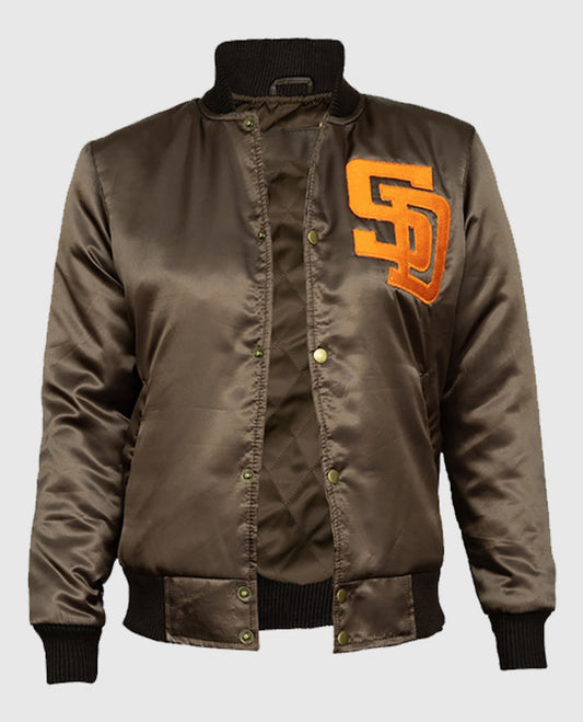 San Diego Padres Emma Stone Varsity Jacket
