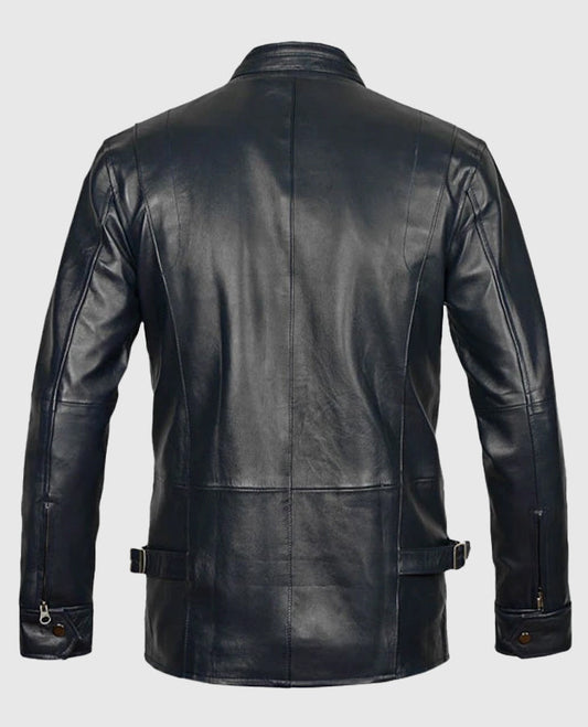 Vin Diesel Blue Leather Jacket