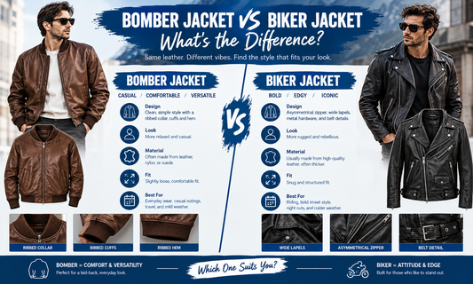 Bomber Jacket vs Biker Jacket: What's the Difference?