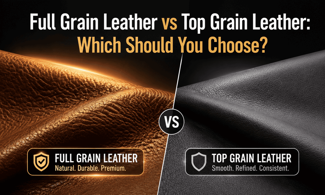 Full Grain Leather vs Top Grain Leather: Which Should You Choose?