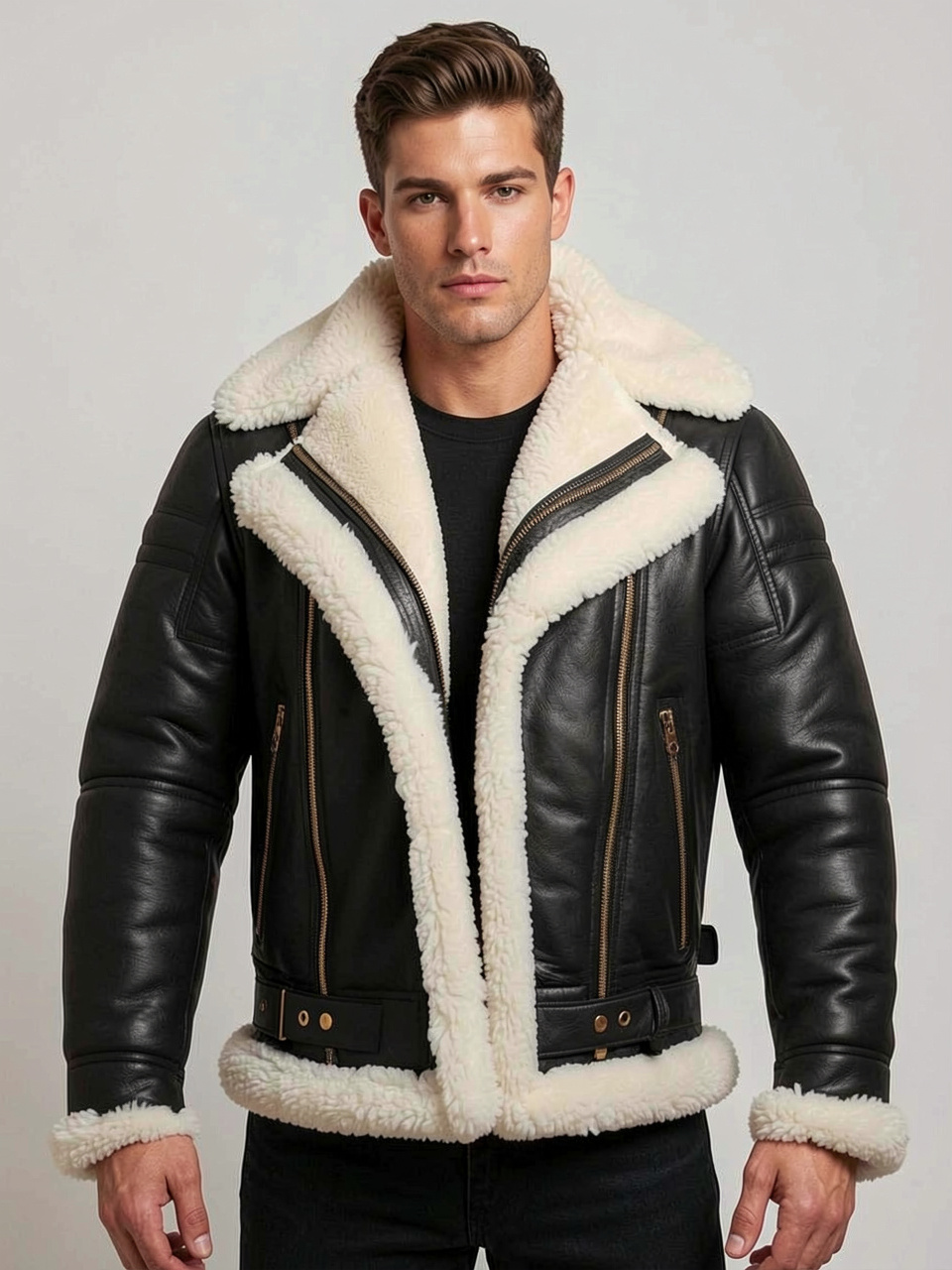 Men's Shearling Leather Jackets