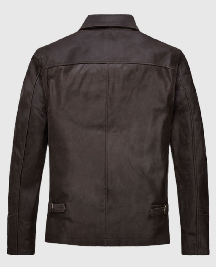 Sam Worthington Kidnapping Mr Heineken Leather Jacket
