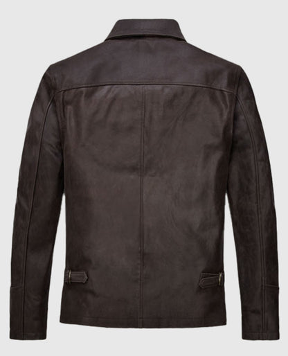 Sam Worthington Kidnapping Mr Heineken Leather Jacket