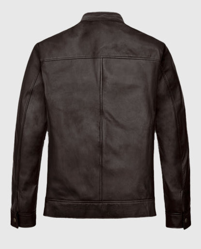 Michael Jordan Brown Leather Jacket