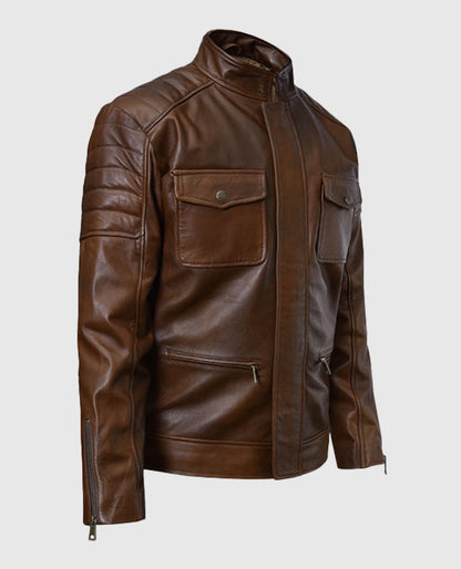Boss-Level-Frank-Grillo-Roy-PulverLeather-Jacket