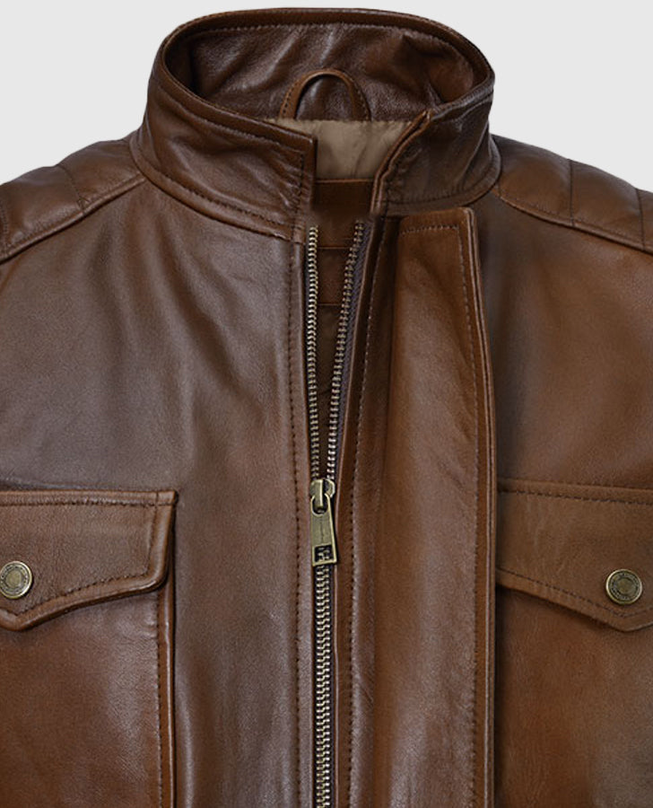 Boss-Level-Frank-Grillo-Roy-PulverLeather-Jacket