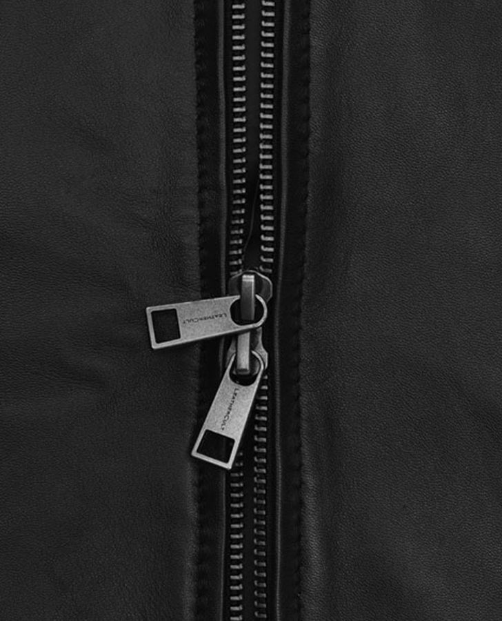 Sebastian Stan Black Leather Jacket