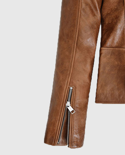Kylie Jenner Brown Leather Jacket