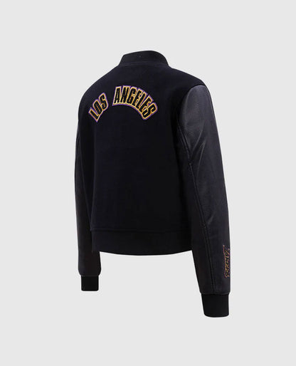 Women's NBA Los Angeles Lakers Black Varsity Jacket