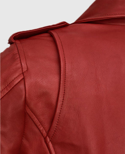 Freaky Millie Red Leather Jacket