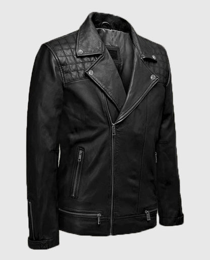 Ironwood Black Biker Leather Jacket