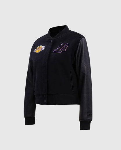 Women's NBA Los Angeles Lakers Black Varsity Jacket