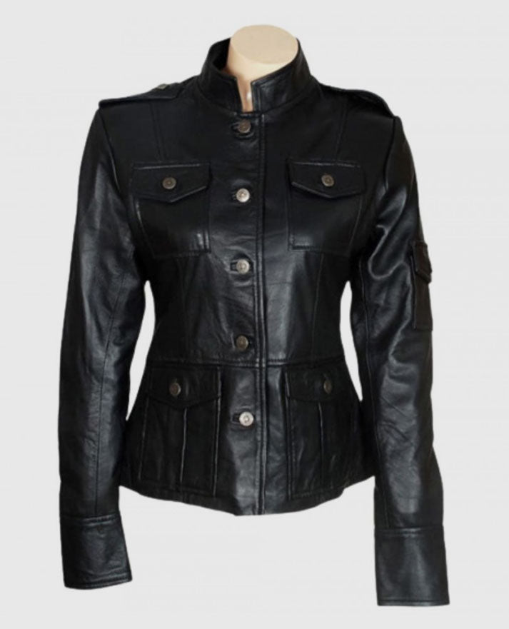 Anne Hathaway Get Smart Leather Jacket