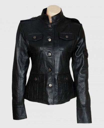Anne Hathaway Get Smart Leather Jacket