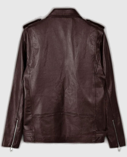 Joe Jonas Biker Leather Jacket