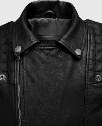 Ironwood Black Biker Leather Jacket