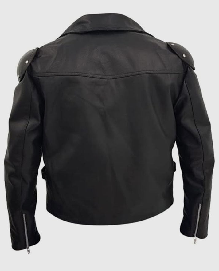 Mad Max Mel Gibson Black Leather Jacket