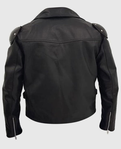 Mad Max Mel Gibson Black Leather Jacket
