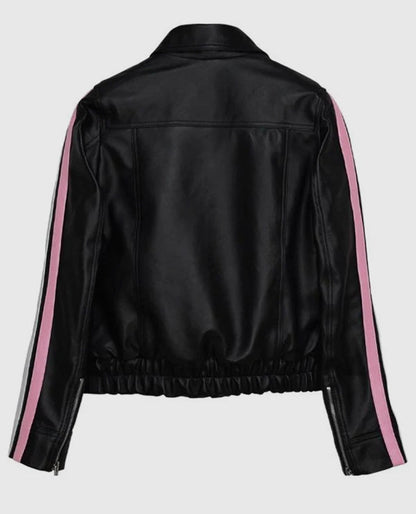Diddi Moda Ribbon Leather Jacket