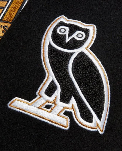 OVO Toronto Raptors Black Varsity Jacket