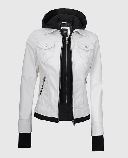 Womens-White-Bomber-Leather-Jacket-with-Hood
