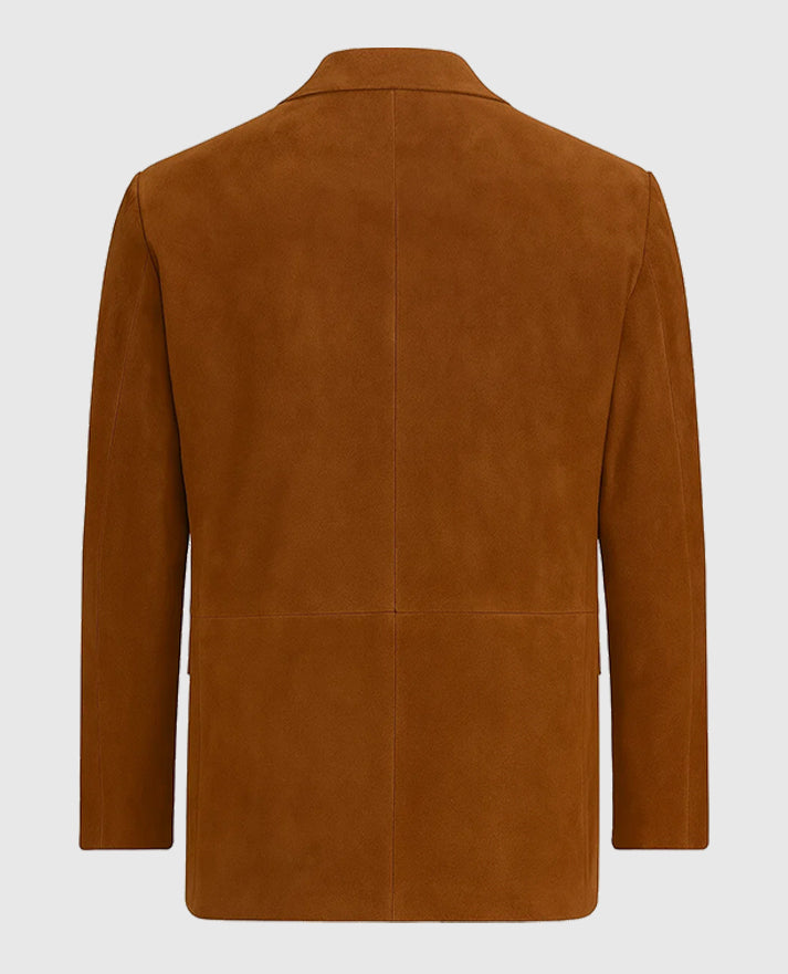 Men's Leather Suede Blazer