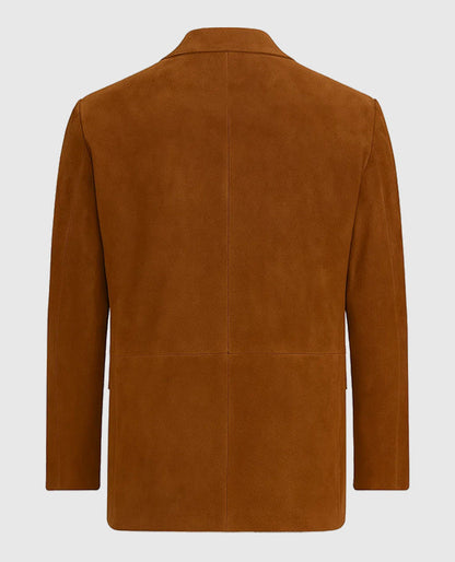 Men's Leather Suede Blazer
