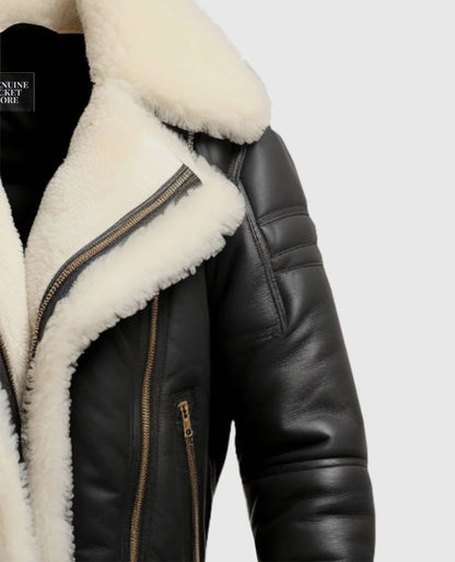 Mens-Aviator-B3-Bomber-Black-Leather-Jacket