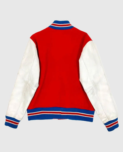 Supreme Tiger Playboi Carti Varsity Red and White Jacket