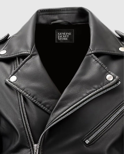 Mens-Boulevard-Black-Biker-Leather-Jacket